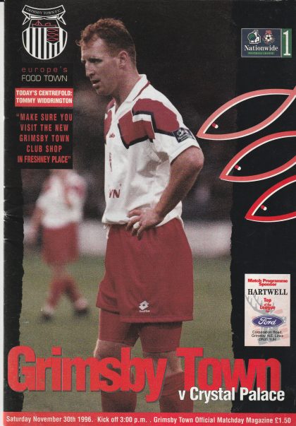 Grimsby Town v Crystal Palace 30-Nov-1996