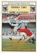 Grimsby Town v Crewe Alexandra  28-Feb-1989