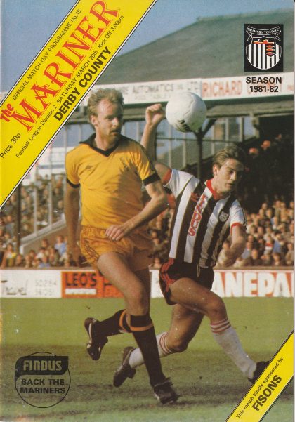 Grimsby Town v Derby County 20-Mar-1982