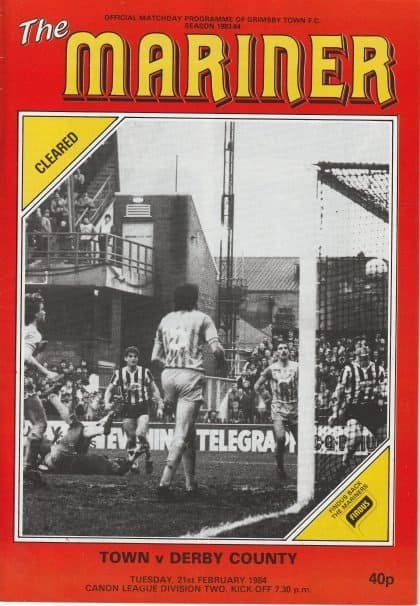 Grimsby Town v Derby County 21-Feb-1984