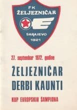 Zeljeznicar Sarajevo v Derby County 29-Sep-1972