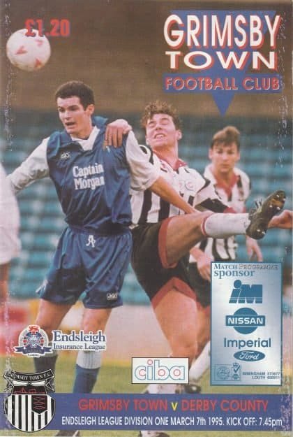 Grimsby Town v Derby County   07-Mar-1995