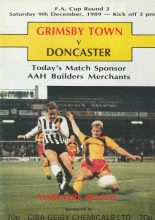 Grimsby Town v Doncaster Rovers  09-Dec-1989