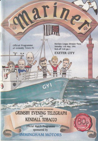 Grimsby Town v Exeter City 11-May-1991