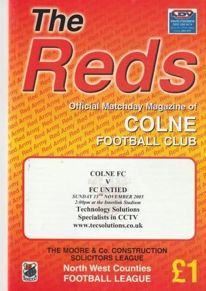 Colne FC v FC United of Manchester  13-Nov-2005
