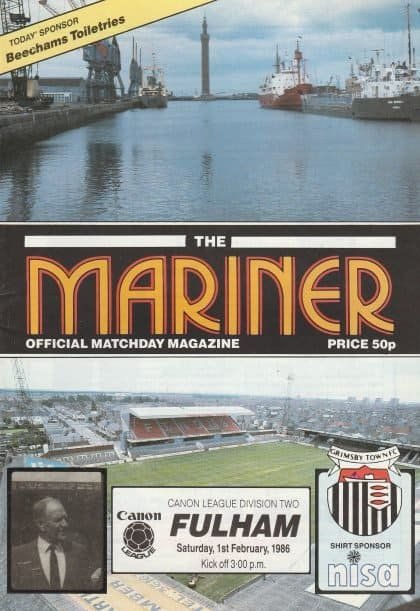 Grimsby Town v Fulham  01-Feb-1986