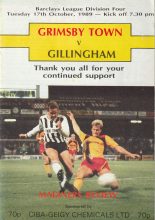 Grimsby Town v Gillingham   17-Oct-1989