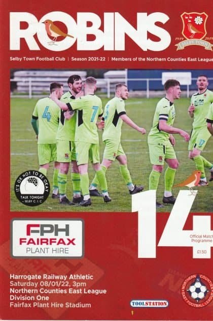 Selby Town v Harrogate Railway Athletic  08-Jan-2022