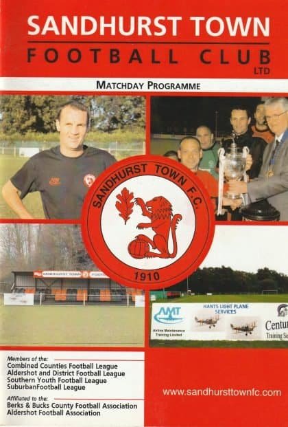 Sandhurst Town v Horley Town  01-Nov-2008