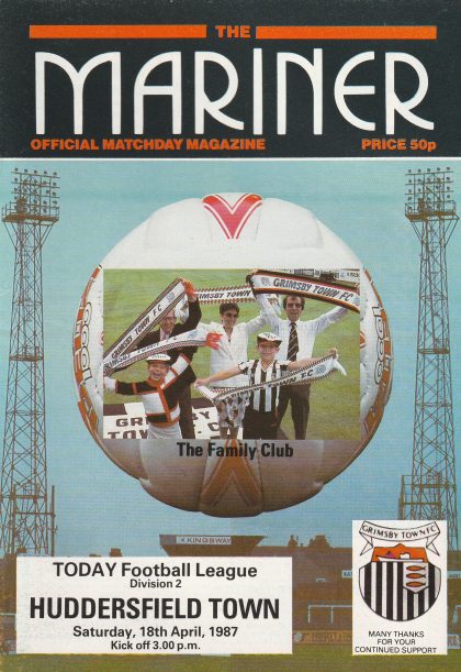Grimsby Town v Huddersfield Town 18-Apr-1987