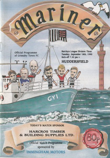 Grimsby Town v Huddersfield Town 18-Sep-1990
