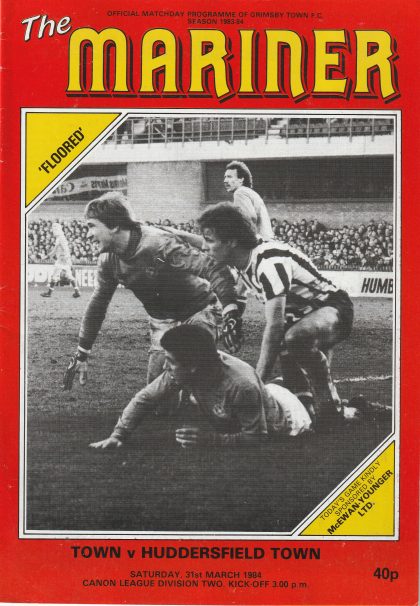 Grimsby Town v Huddersfield Town  31-Mar-1984
