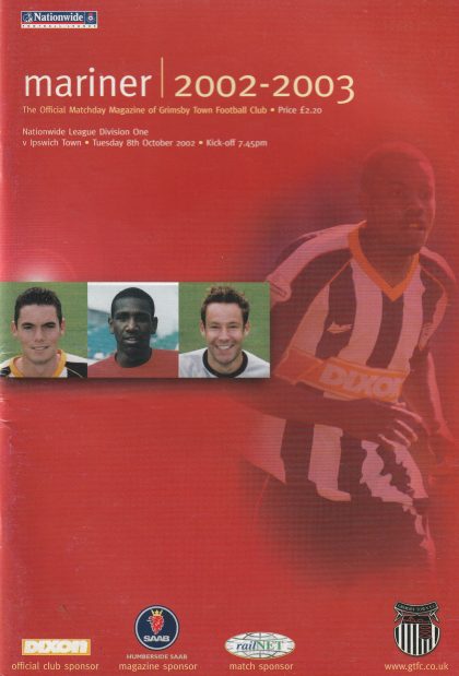 Grimsby Town v Ipswich Town 08-Oct-2002