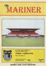 Grimsby Town v Leeds United 28-Aug-1982