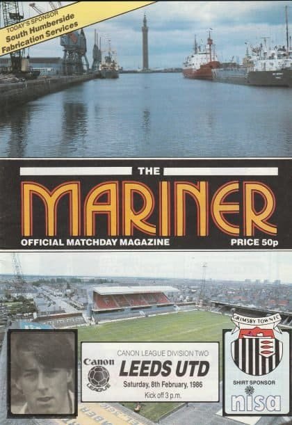 Grimsby Town v Leeds United  08-Feb-1986