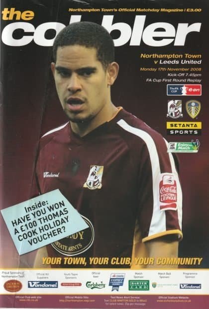 Northampton Town v Leeds United  17-Nov-2008