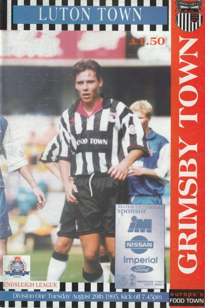 Grimsby Town v Luton Town 29-Aug-1995