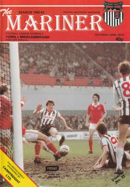Grimsby Town v Middlesbrough 16-Apr-1983