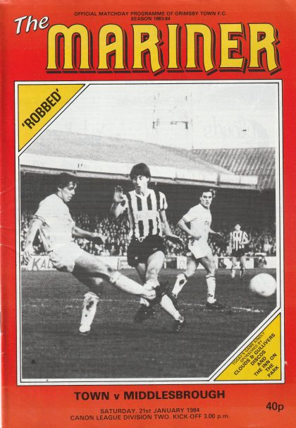 Grimsby Town v Middlesbrough 21-Jan-1984