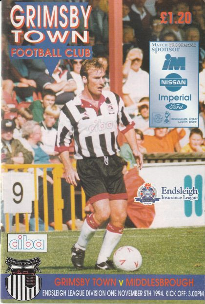 Grimsby Town v Middlesbrough  05-Nov-1994