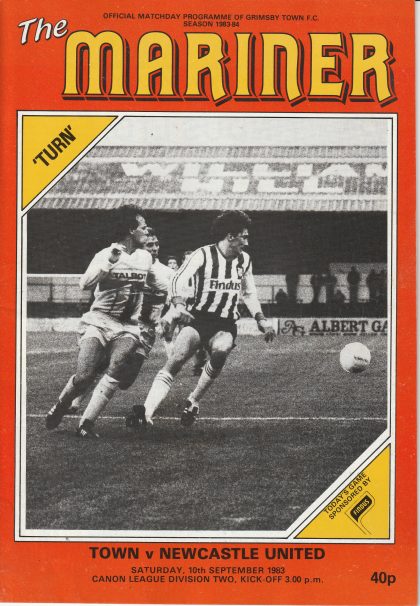 Grimsby Town v Newcastle United 10-Sep-1983