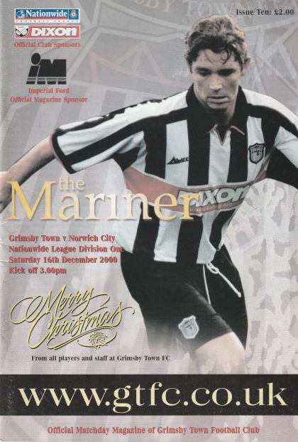 Grimsby Town v Norwich City 16-Dec-2000