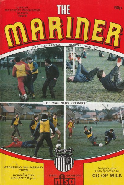 Grimsby Town v Norwich City 16-Jan-1985