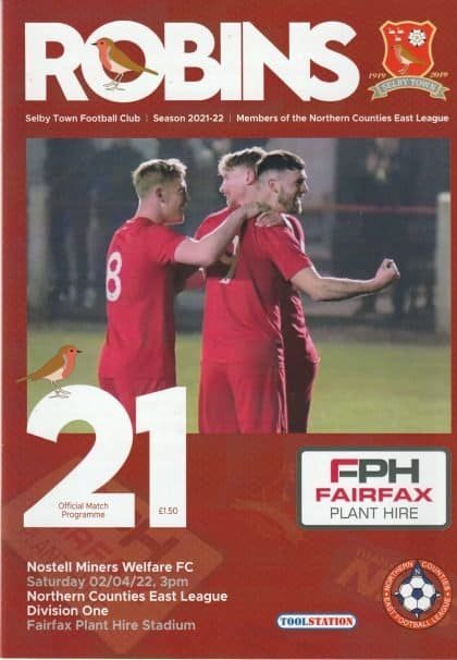 Selby Town v Nostell Miners Welfare  02-Apr-2022