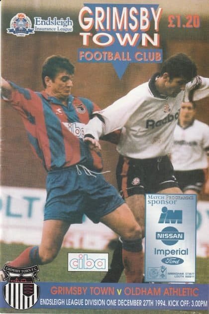 Grimsby Town v Oldham Athletic 27-Dec-1994