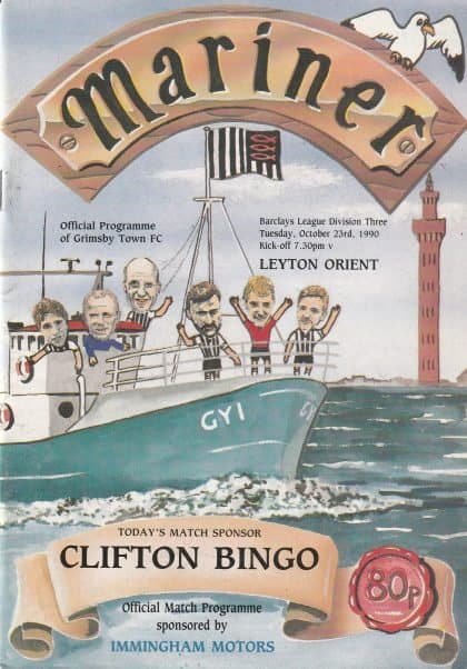 Grimsby Town v Leyton Orient  23-Oct-1990