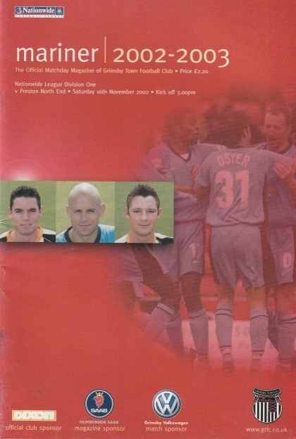 Grimsby Town v Preston North End 16-Nov-2002