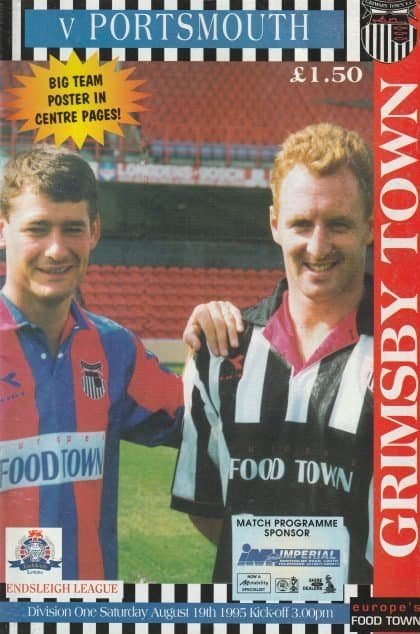 Grimsby Town v Portsmouth 19-Aug-1995
