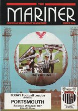 Grimsby Town v Portsmouth   25-Apr-1987