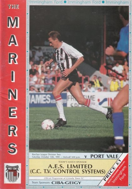 Grimsby Town v Port Vale 12-Oct-1991