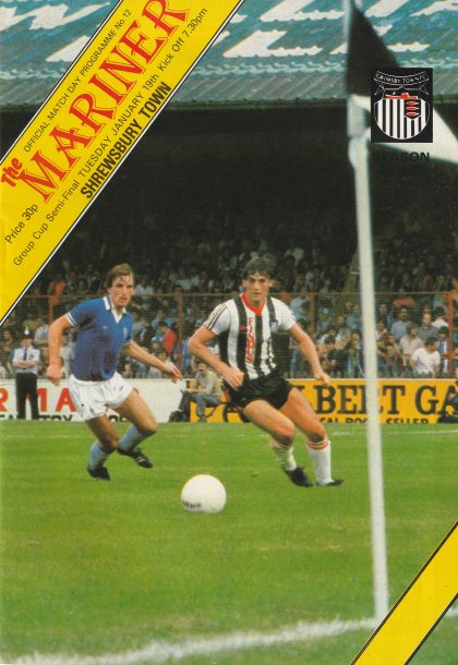 Grimsby Town v Shrewsbury Town 19-Jan-1982