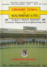 Grimsby Town v Southend United 16-Dec-1989