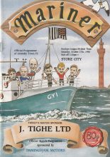 Grimsby Town v Stoke City  27-Oct-1990