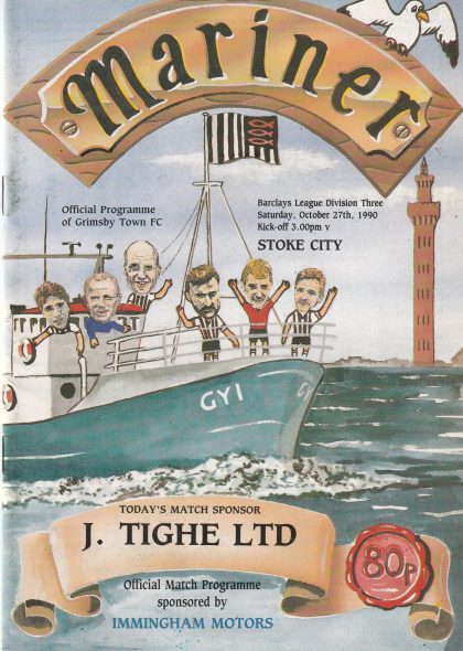 Grimsby Town v Stoke City  27-Oct-1990