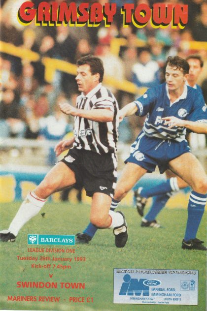 Grimsby Town v Swindon Town 26-Jan-1993