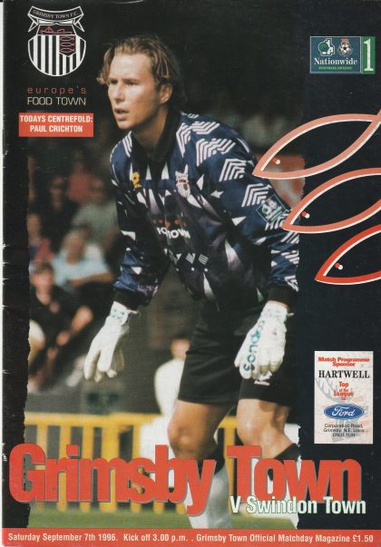 Grimsby Town v Swindon Town 07-Sep-1996