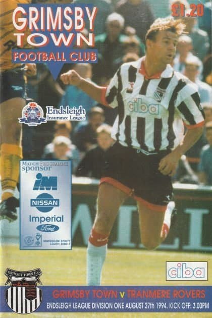 Grimsby Town v Tranmere Rovers  27-Aug-1994