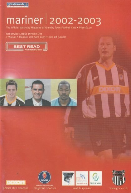 Grimsby Town v Walsall 21-Apr-2003