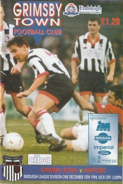 Grimsby Town v Watford 10-Dec-1994