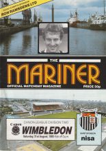 Grimsby Town v Wimbledon  31-Aug-1985