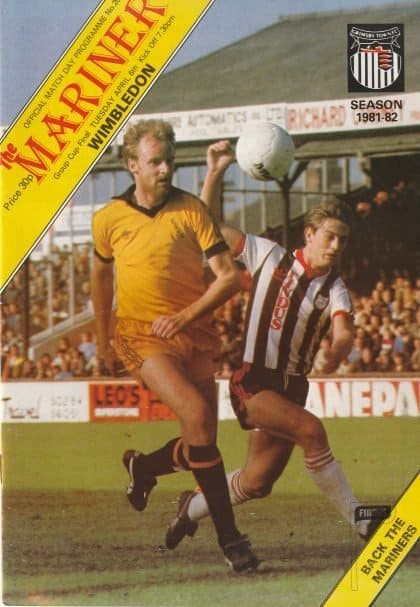 Grimsby Town v Wimbledon 06-Apr-1982