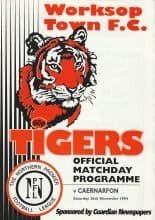 Worksop Town v Caernarfon Town 26-Nov-1994