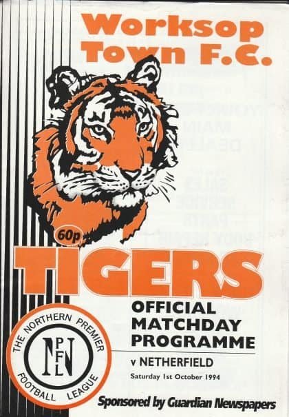 Worksop Town v Netherfield  01-Oct-1994