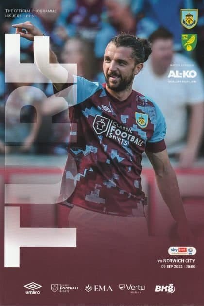 Burnley v Norwich City 09-Sep-2022