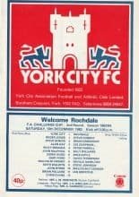 York City v Rochdale 10-Dec-1983