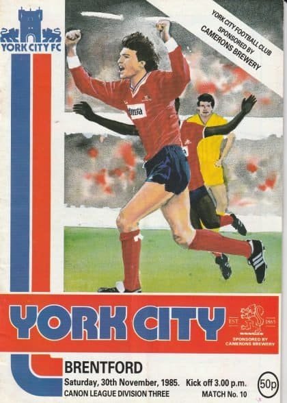 York City v Brentford 30-Nov-1985
